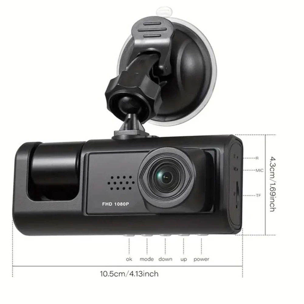 3-in-1 Dash Cam – Full HD, WiFi & Night Vision